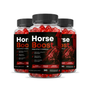Horse Boost supplement package highlighting pros and cons for male vitality support